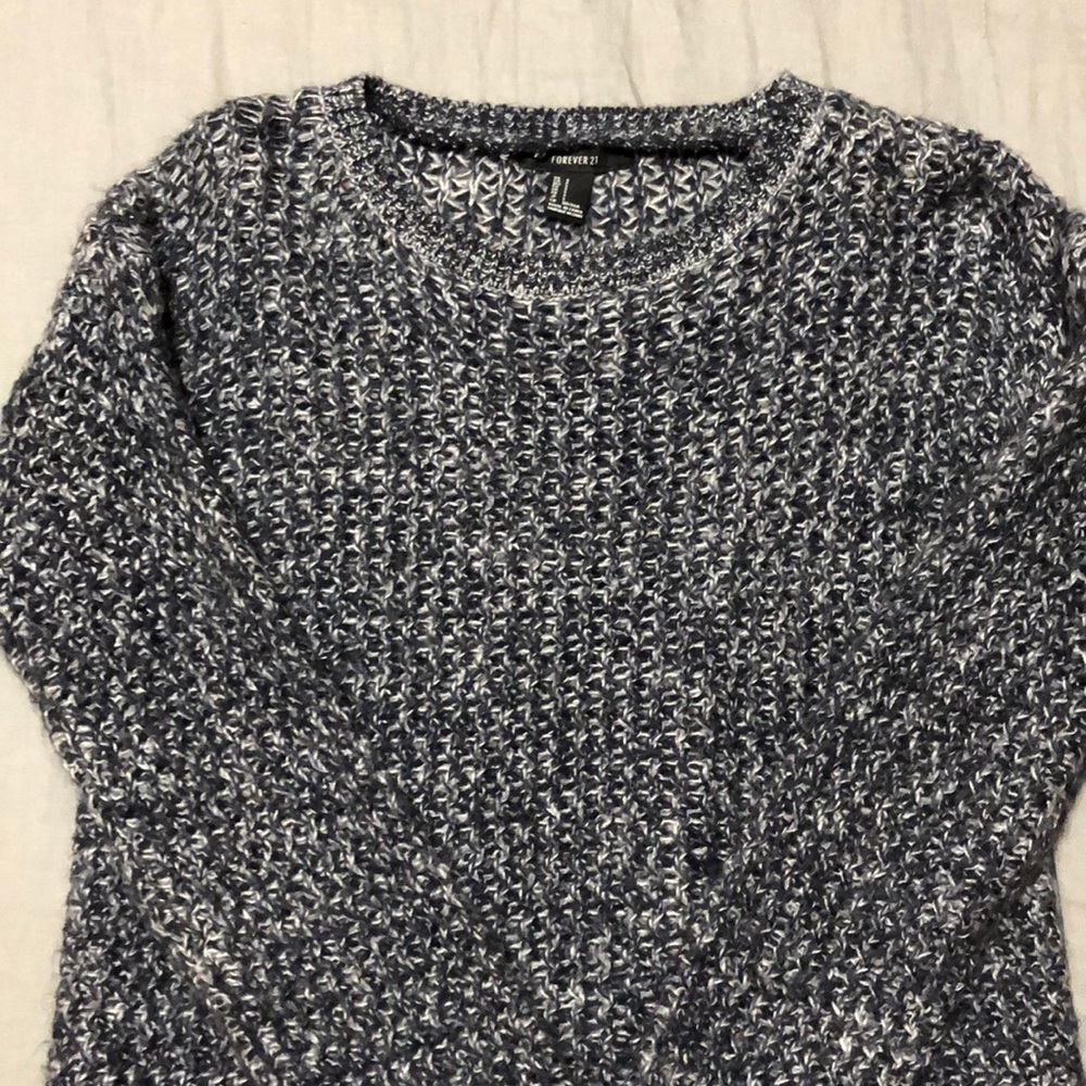 Navy and white Forever 21 sweater
